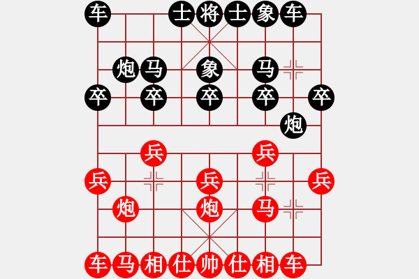 象棋棋譜圖片：堂哥(2舵)-勝-臥虎山伯爵(1舵) - 步數(shù)：10 