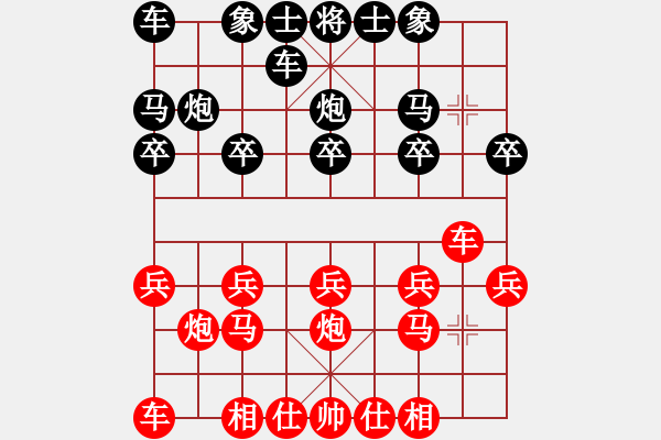 象棋棋譜圖片：李婉真     先負(fù) 文靜       - 步數(shù)：10 