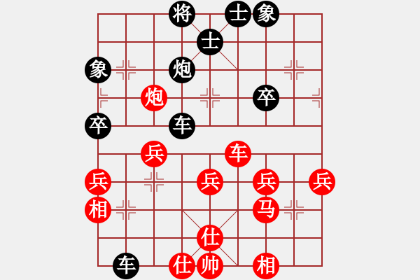 象棋棋譜圖片：李婉真     先負(fù) 文靜       - 步數(shù)：40 