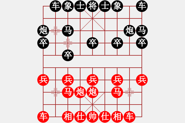 象棋棋谱图片：芬兰四队 张长羽 负 菲律宾队 庄宏明 - 步数：10 