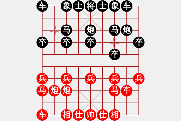 象棋棋譜圖片：jzrl(9星)-和-唯我橫刀(無(wú)極) - 步數(shù)：10 