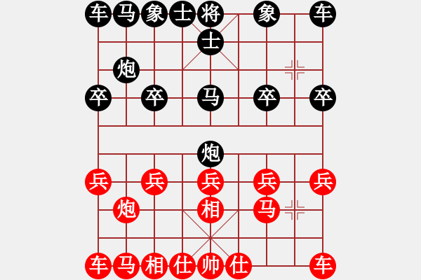 象棋棋譜圖片：謳歌[619956980] -VS- 山靈[112160832] - 步數(shù)：10 