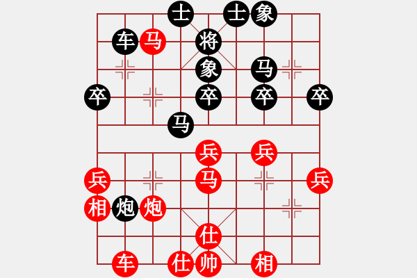 象棋棋譜圖片：橫才俊儒[292832991] -VS- 隨緣[798846039] - 步數(shù)：40 