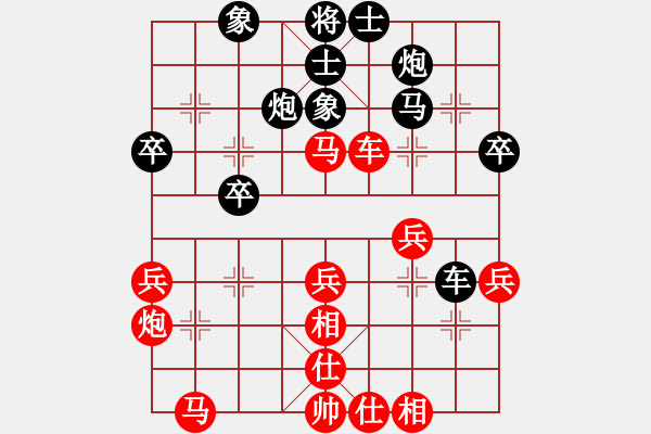 象棋棋譜圖片：碧血洗銀槍(月將)-勝-別亦難(人王) - 步數(shù)：40 