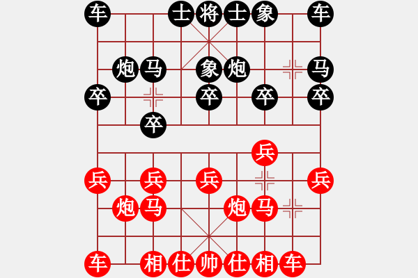 象棋棋譜圖片：小角色先勝迷茫.pgn - 步數(shù)：10 