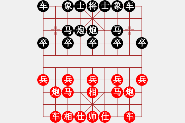 象棋棋谱图片：男子组：八11 四川李少庚先和山东李翰林.XQF - 步数：10 
