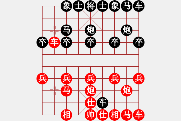 象棋棋譜圖片：勇闖天涯[1245153842] -VS- 橫才俊儒[292832991] - 步數(shù)：10 