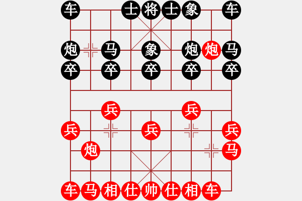 象棋棋譜圖片：ㄣ樓主→霧中人ヤ╃[紅] -VS- 寶貝ヤIota[黑] - 步數(shù)：10 