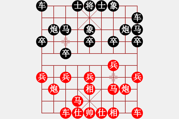 象棋棋譜圖片：下山王(月將)-勝-騎豬去沖浪(9段) - 步數(shù)：10 