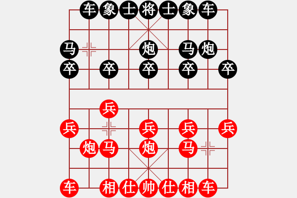 象棋棋譜圖片：象棋愛(ài)好者 VS 初級(jí)棋士 - 步數(shù)：10 