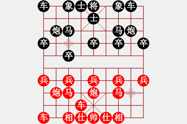 象棋棋譜圖片：中炮橫車(chē)對(duì)屏風(fēng)馬第十七屆全國(guó)農(nóng)民賽 - 步數(shù)：10 