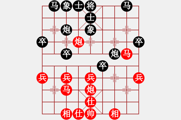 象棋棋譜圖片：桑城愛好者(8星)-負(fù)-wwsszgr(4星) - 步數(shù)：30 