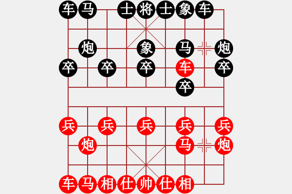 象棋棋譜圖片：三步虎過河車對(duì)平炮兌車3 - 步數(shù)：10 