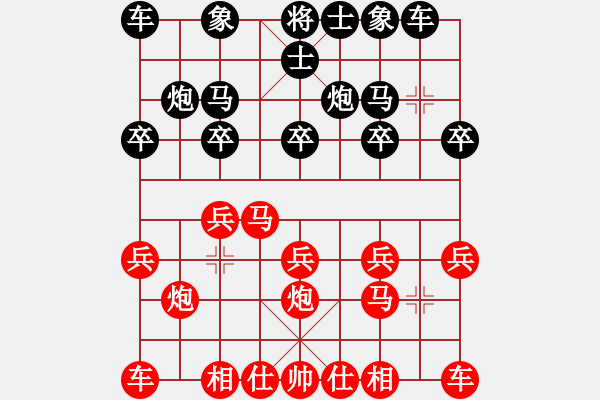 象棋棋譜圖片：燕趙驕子(8段)-負-水兒(9段)B32 中炮急進左馬對反宮馬 - 步數(shù)：10 