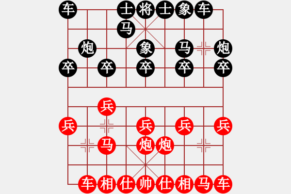 象棋棋谱图片：陈泓盛 先和 张晓平 - 步数：10 