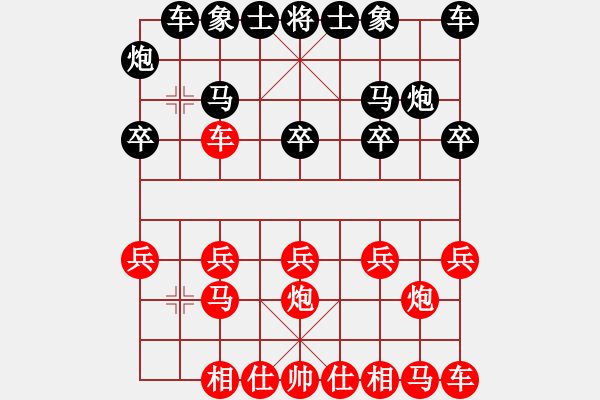 象棋棋譜圖片：茜茜公主[紅] -VS- 悠悠君子[黑] - 步數(shù)：10 