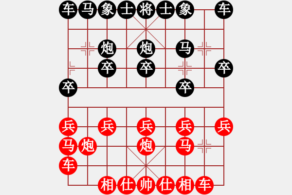 象棋棋譜圖片：法正字孝直(3段)-勝-登峰造吉(5段) - 步數(shù)：10 