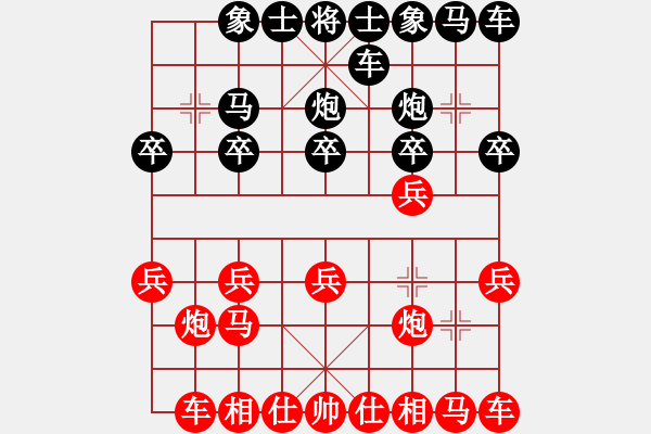 象棋棋譜圖片：大陸[1376511364] -VS- 橫才俊儒[292832991] - 步數(shù)：10 