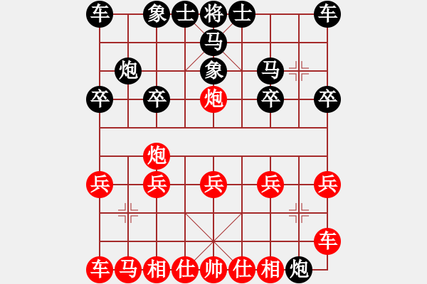 象棋棋譜圖片：鐵滑車布局1 - 步數(shù)：10 