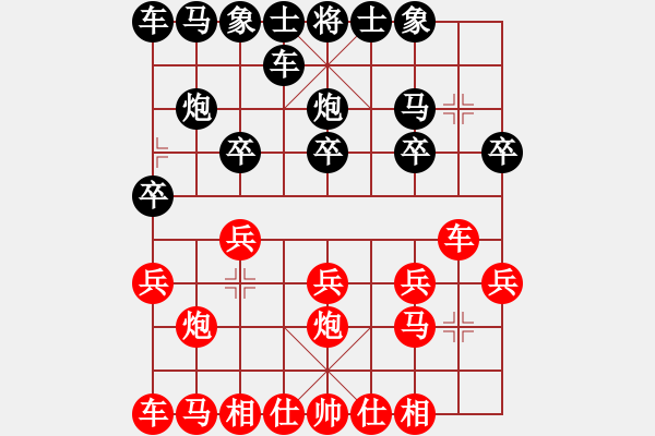 象棋棋譜圖片：老玩童[543975275] -VS- 橫才俊儒[292832991] - 步數(shù)：10 