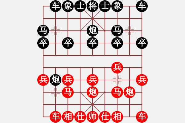 象棋棋谱图片：09-08-05 tianhai[863]-胜-hesheng[781] - 步数：10 