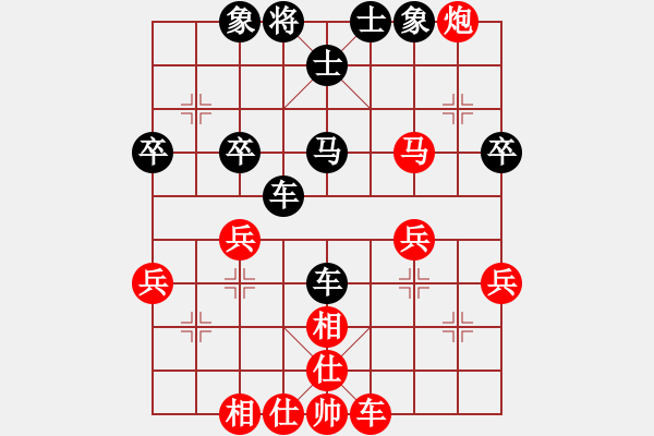 象棋棋譜圖片：陜?nèi)盒⌒L(fēng)1VS大師群樺(2013-1-15) - 步數(shù)：44 