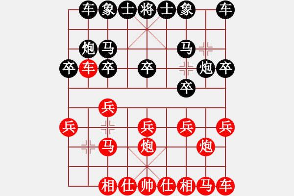 象棋棋譜圖片：金龍[紅] -VS- 負(fù)分太后 魚[黑](2) - 步數(shù)：10 