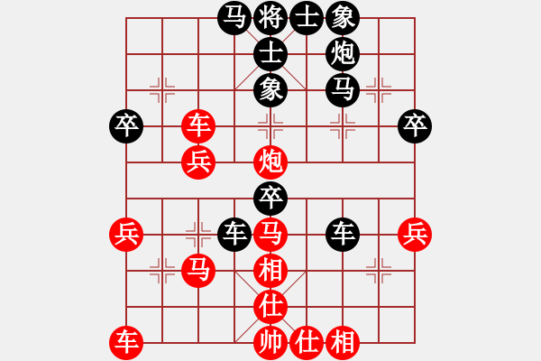 象棋棋譜圖片：劉昕（業(yè)9-1）先和呼和浩特青禾沐春（業(yè)9-1）202202221935.pgn - 步數(shù)：40 