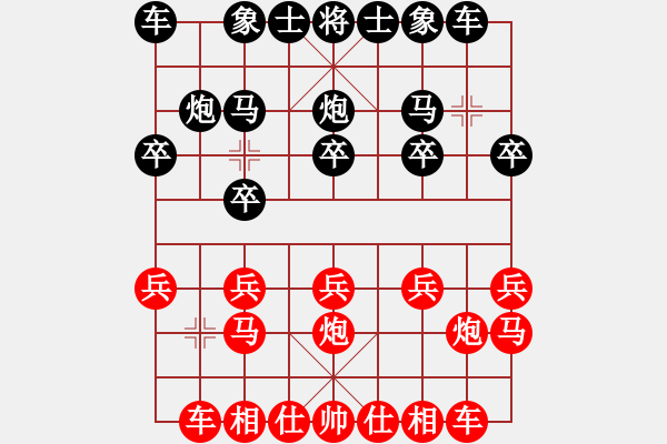 象棋棋譜圖片：橫才俊儒[紅] -VS- 逍遙公[黑] - 步數(shù)：10 