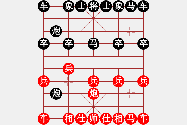 象棋棋谱图片：第7轮：第8台：新元公司：贾广智（先胜）寺家庄公司：郝爱祥 - 步数：10 