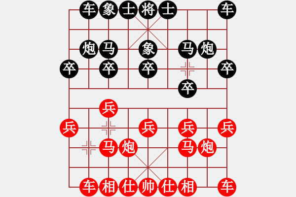 象棋棋譜圖片：迮仁奎 先和 方子奕 - 步數(shù)：10 