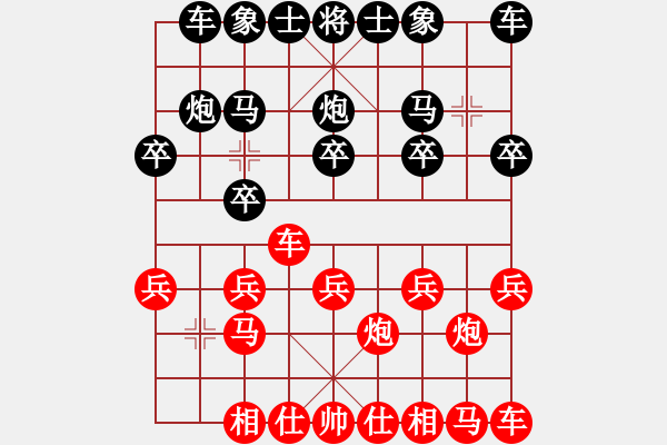 象棋棋譜圖片：2020.12.20.2中級銅錢場后勝過宮炮.pgn - 步數(shù)：10 