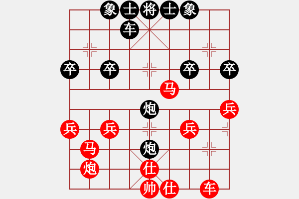 象棋棋譜圖片：cchess chess[108603789] -VS- () ()[1603445040] - 步數(shù)：34 