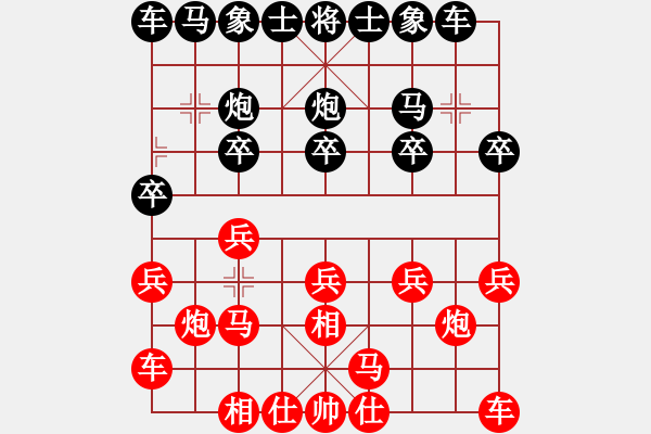 象棋棋譜圖片：絕對(duì)蠢人(3段)-和-驚濤斷岸(4段) - 步數(shù)：10 