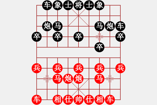 象棋棋譜圖片：訥河棋大圣(7段)-負(fù)-弈刀兩斷(4段) - 步數(shù)：10 