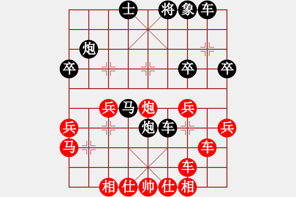 象棋棋譜圖片：馬識(shí)途(2段)-負(fù)-寶坻夜襲隊(duì)(3段) - 步數(shù)：32 