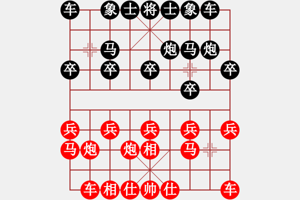 象棋棋譜圖片：小雨點(diǎn) 勝 海諒 過宮炮對(duì)進(jìn)左馬 - 步數(shù)：10 