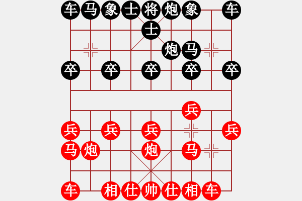 象棋棋譜圖片：■那一炮的溫柔[723319940] -VS- 邊緣人[12262739] - 步數(shù)：10 