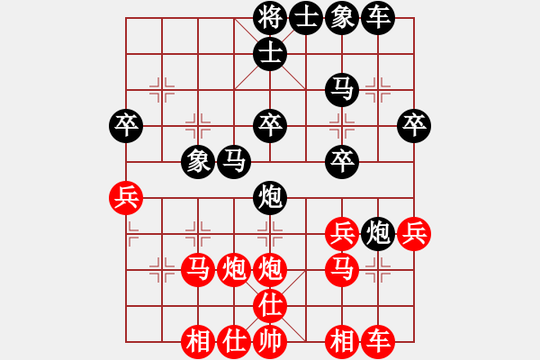 象棋棋譜圖片：‖棋家軍‖[474177218] -VS- 勇哥[1171126975]業(yè)四 - 步數(shù)：30 