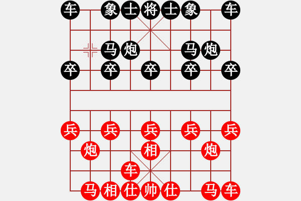 象棋棋譜圖片：A24后11 飛相橫車對右士角炮解拆。 - 步數(shù)：6 