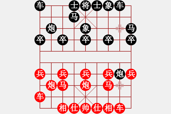 象棋棋譜圖片：兩頭蛇[406039482] -VS- 網(wǎng)事如風(fēng)[871131321] - 步數(shù)：10 