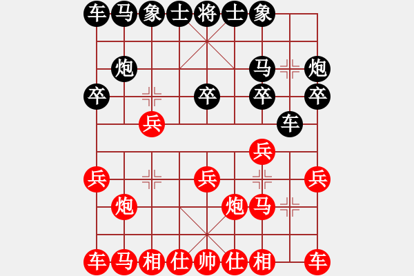 象棋棋譜圖片：電腦分析 同 - 步數(shù)：10 