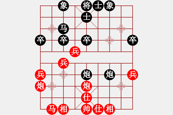 象棋棋譜圖片：smcsmc(2段)-勝-賽博園(1段) - 步數(shù)：40 