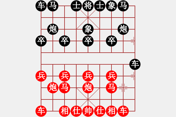 象棋棋譜圖片：♂藍(lán)色づ夏[279869633] -VS- 123456[836314213] - 步數(shù)：10 