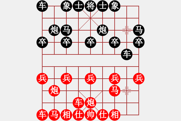 象棋棋譜圖片：巡河車(chē)一致 唯一 - 步數(shù)：10 