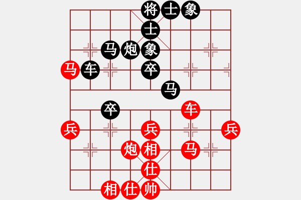 象棋棋譜圖片：2019青縣體彩杯象棋邀請(qǐng)賽侯文博先負(fù)王昊9 - 步數(shù)：40 