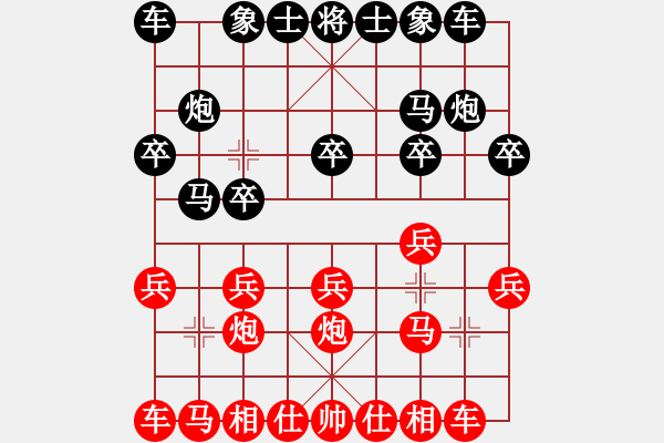 象棋棋谱图片：第4轮 杨钰成（先负）张宗义 - 步数：10 