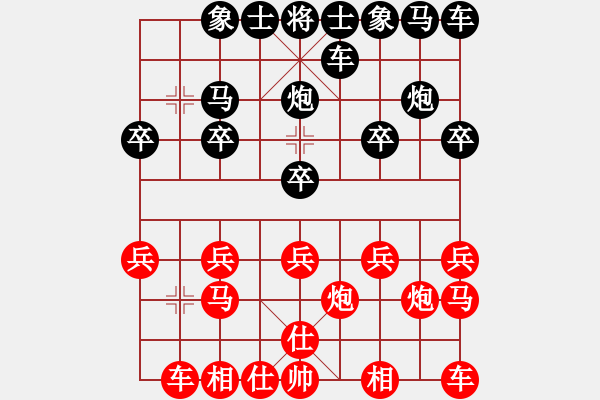 象棋棋譜圖片：jhy[2920498090] -VS- 橫才俊儒[292832991] - 步數(shù)：10 