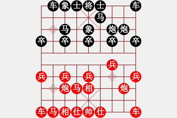 象棋棋譜圖片：第一局 楊萬(wàn)源(先) 張錦榮(勝) - 步數(shù)：10 