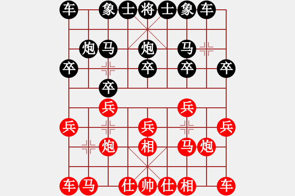 象棋棋譜圖片：象棋好奇者(4星)-勝-虎哥(9星) - 步數(shù)：10 